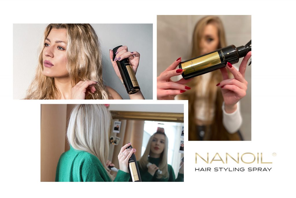 sprej na zlepšenie poddajnosti vlasov nanoil