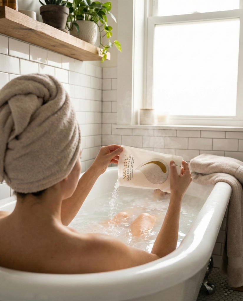 Kúpeľová soľ z Mŕtveho mora nanoil